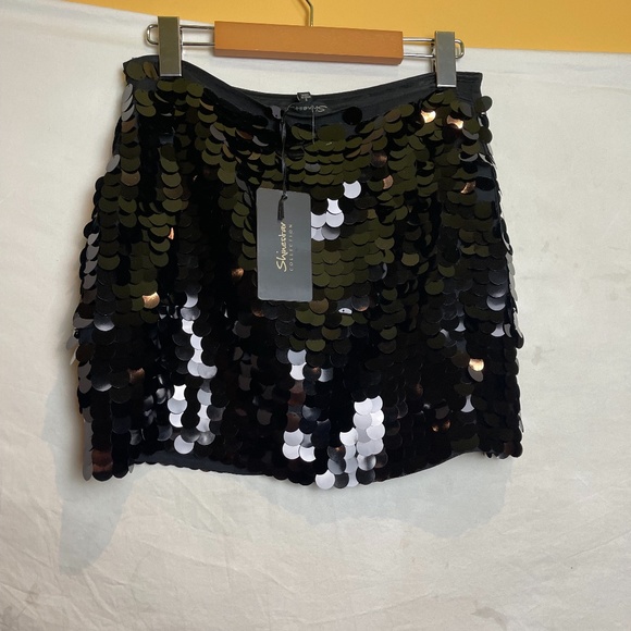 Shinestar sequin mini skirt NWT - Picture 3 of 4